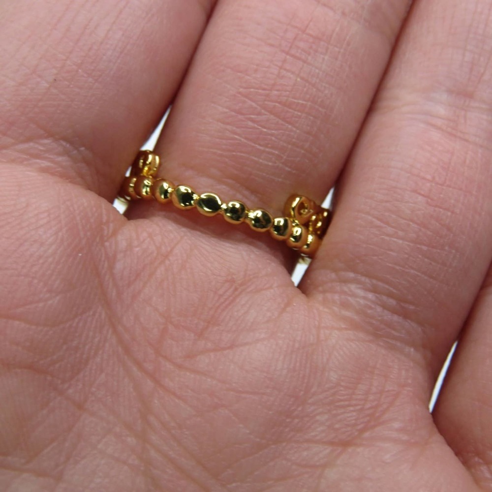 Pandora Gold Princess Tiara Ring Size 8 - Picture 5 of 9
